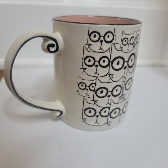 Spectrum Designz Cat Glasses Embossed Tea Coffee Mug Stoneware - Picture 10 of 14